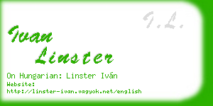 ivan linster business card
